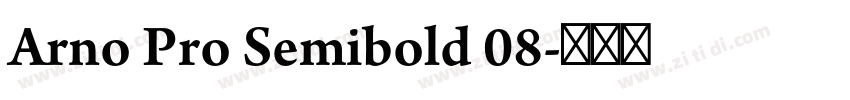 Arno Pro Semibold 08字体转换